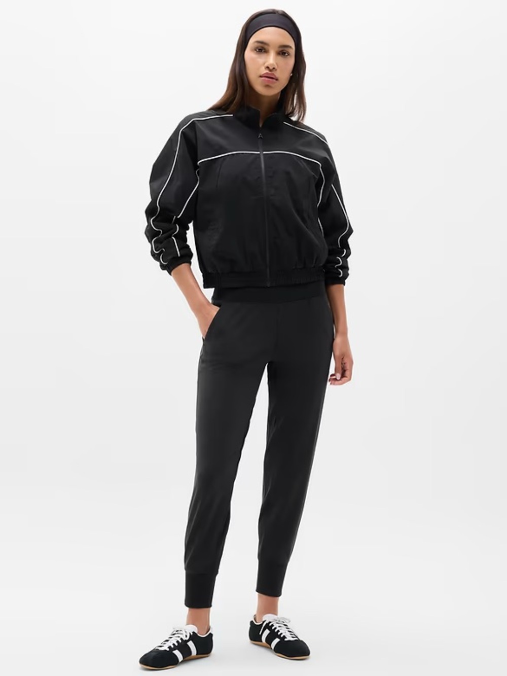 Athleta High-Rise Black Jogger Pants Large NWT - Picture 9 of 9